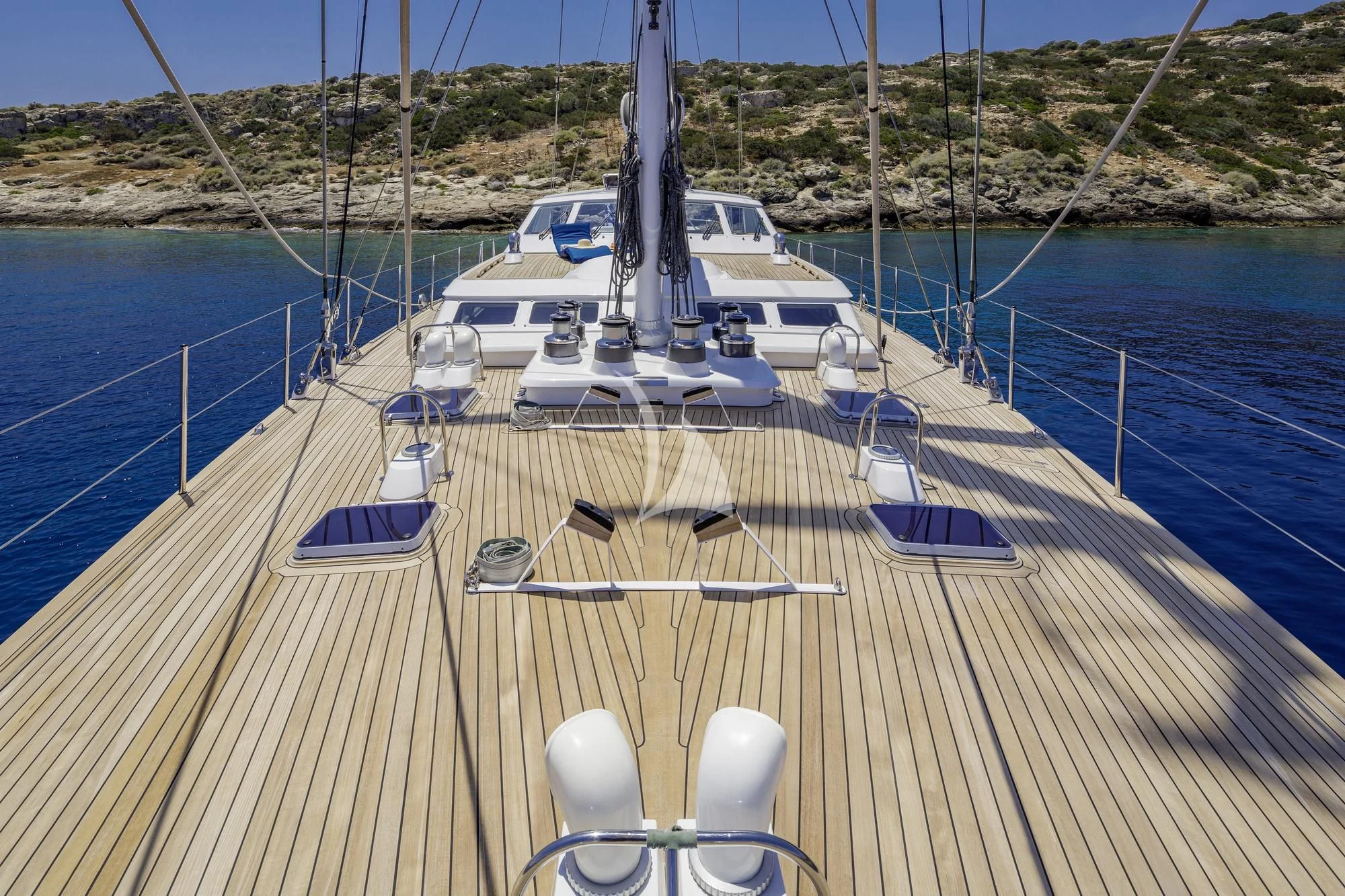 a boat on the water aboard NOMMO Yacht for Sale