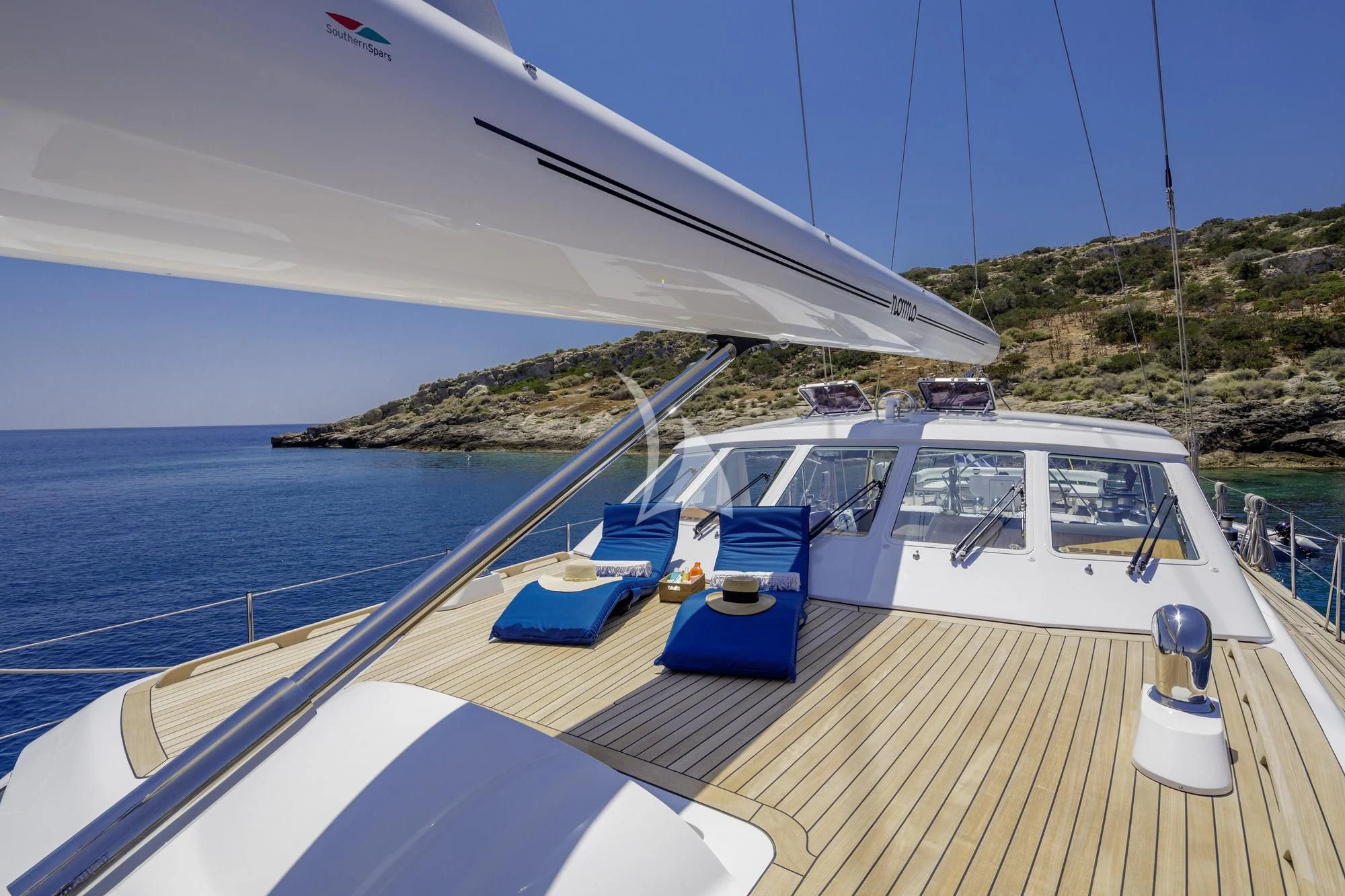 a boat on the water aboard NOMMO Yacht for Sale