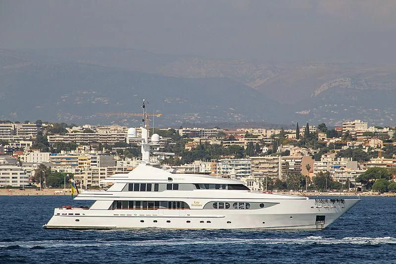 a boat on the water aboard VITA NOVA Yacht for Sale