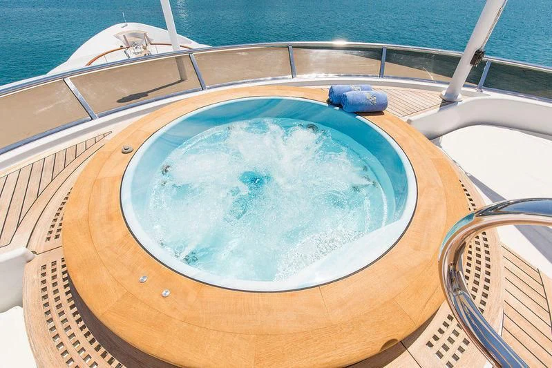 a boat on the water aboard VITA NOVA Yacht for Sale