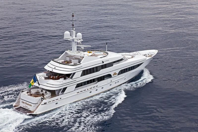 a boat on the water aboard VITA NOVA Yacht for Sale