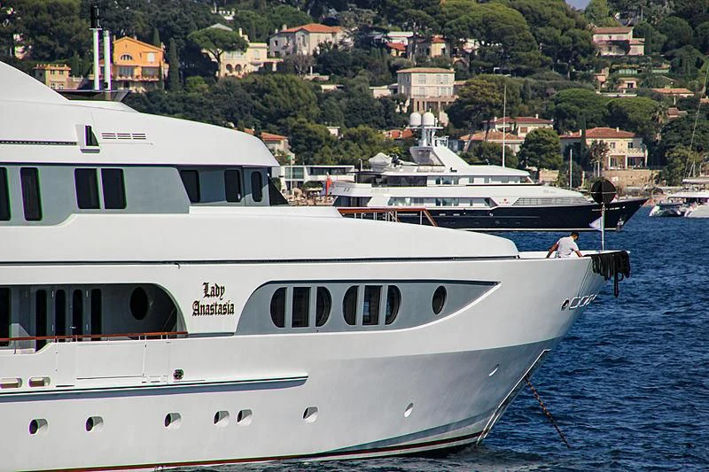 a couple of boats on the water aboard VITA NOVA Yacht for Sale