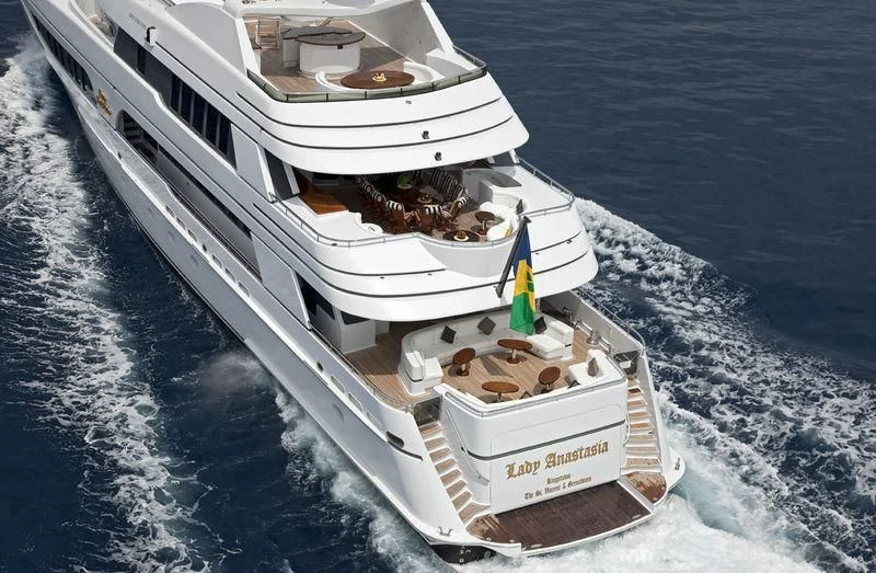 a boat on the water aboard VITA NOVA Yacht for Sale