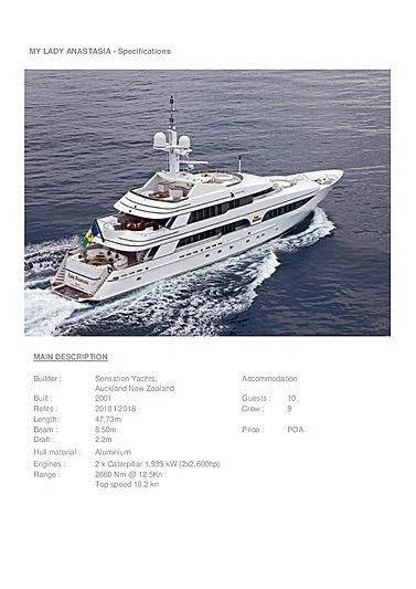 a ship on the water aboard VITA NOVA Yacht for Sale