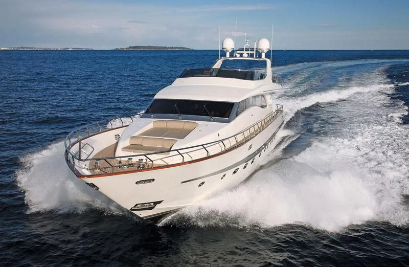 a boat on the water aboard SERALIN Yacht for Sale