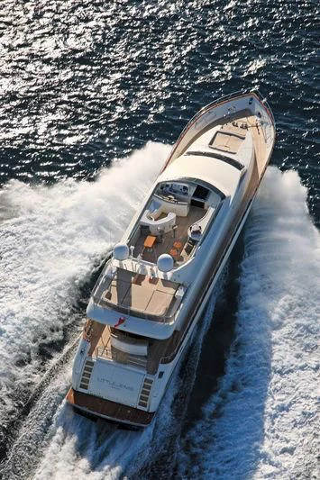 a boat in the water aboard SERALIN Yacht for Sale