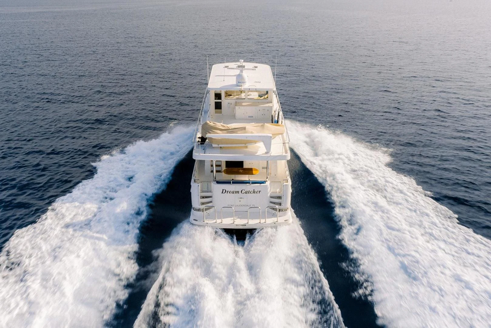 a ship on the water aboard DREAM CATCHER Yacht for Sale