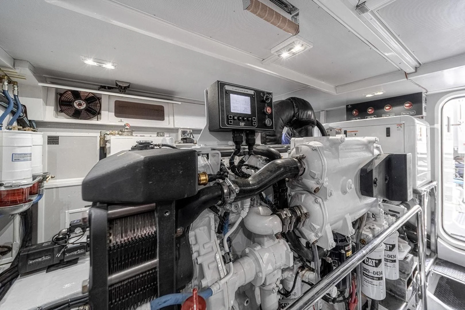 a machine with many pipes aboard DREAM CATCHER Yacht for Sale