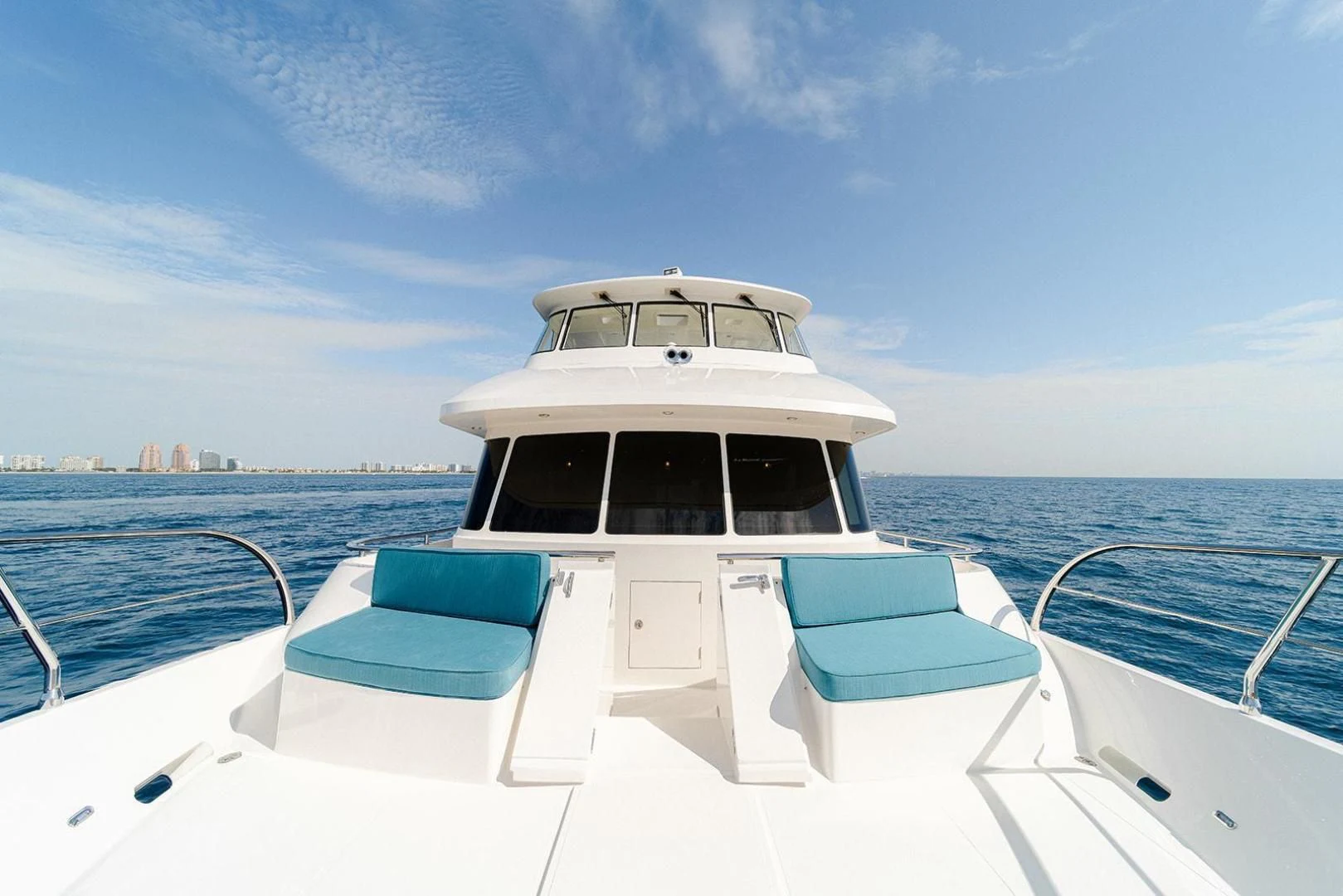 a boat on the water aboard DREAM CATCHER Yacht for Sale