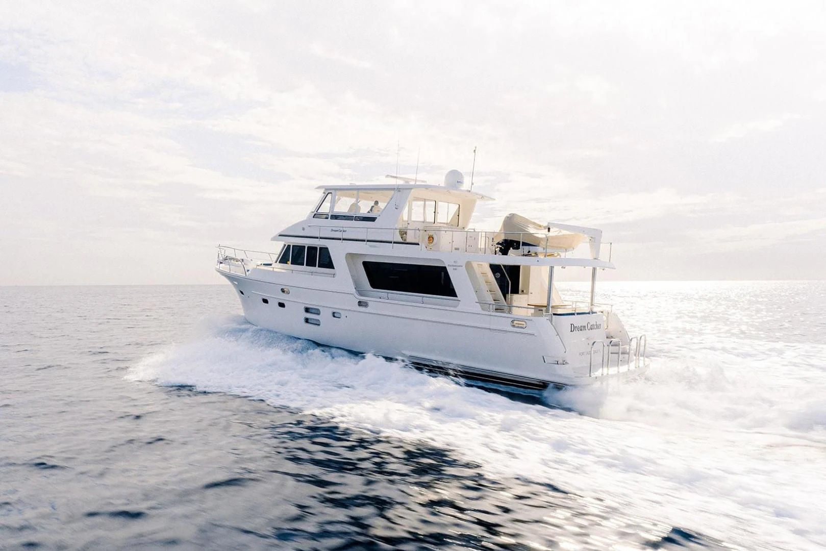 a boat in the water aboard DREAM CATCHER Yacht for Sale