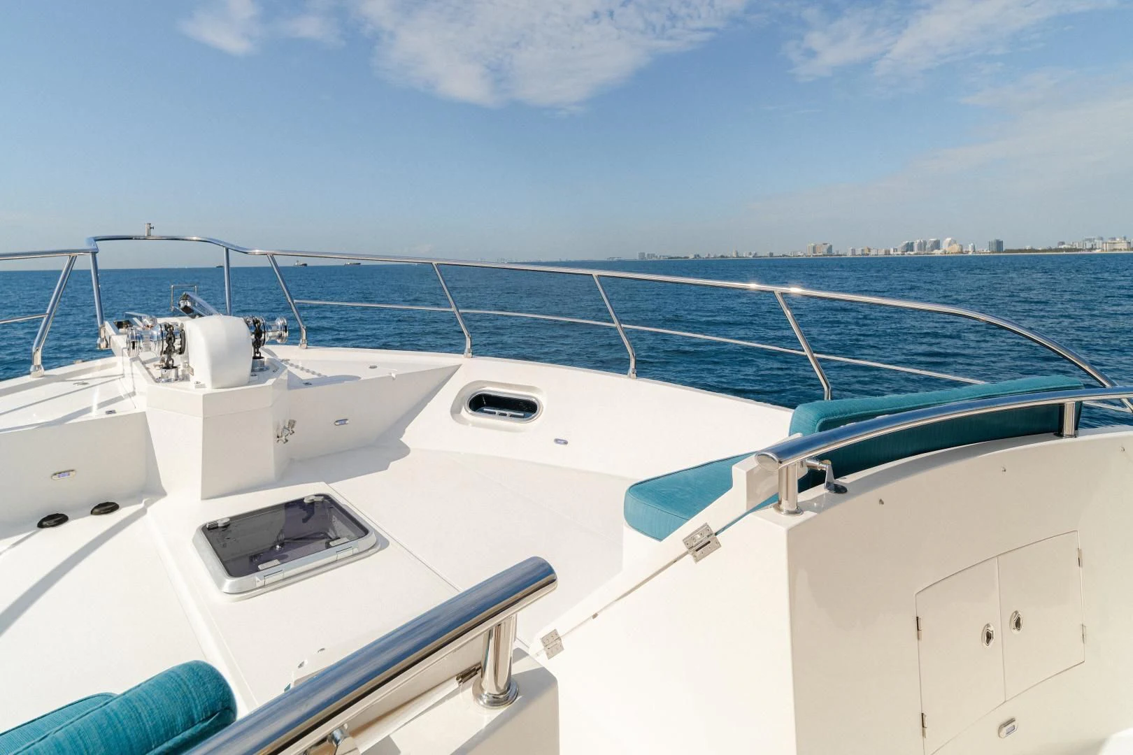 a boat on the water aboard DREAM CATCHER Yacht for Sale