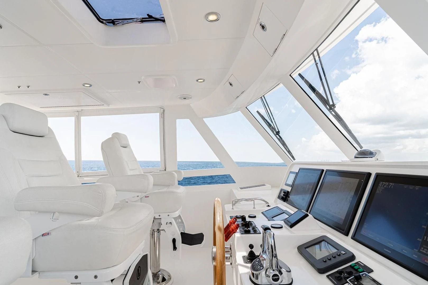 inside of a plane aboard DREAM CATCHER Yacht for Sale