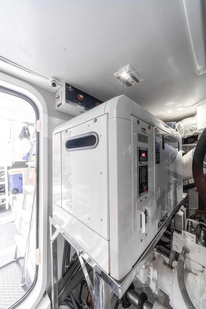 a machine in a room aboard DREAM CATCHER Yacht for Sale