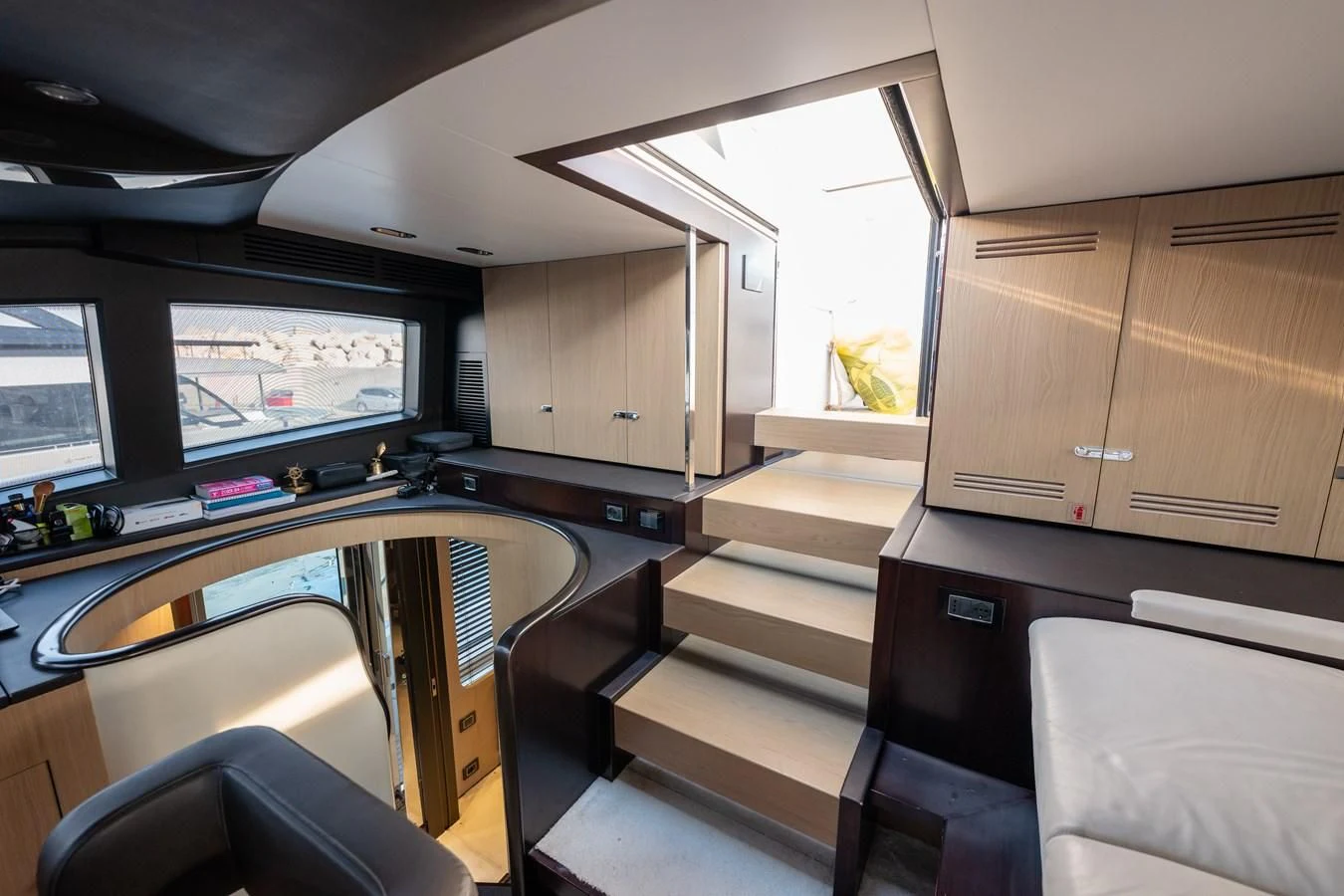 inside of a vehicle aboard CLOUDY BAY Yacht for Sale