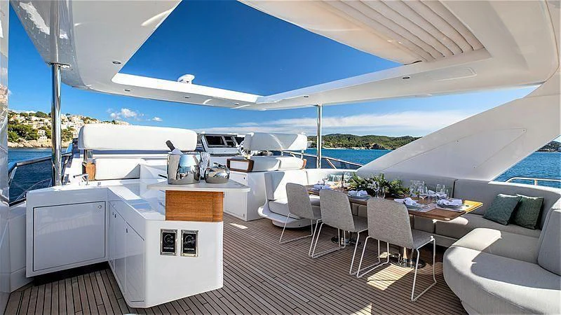 a boat on the water aboard CLOUDY BAY Yacht for Sale