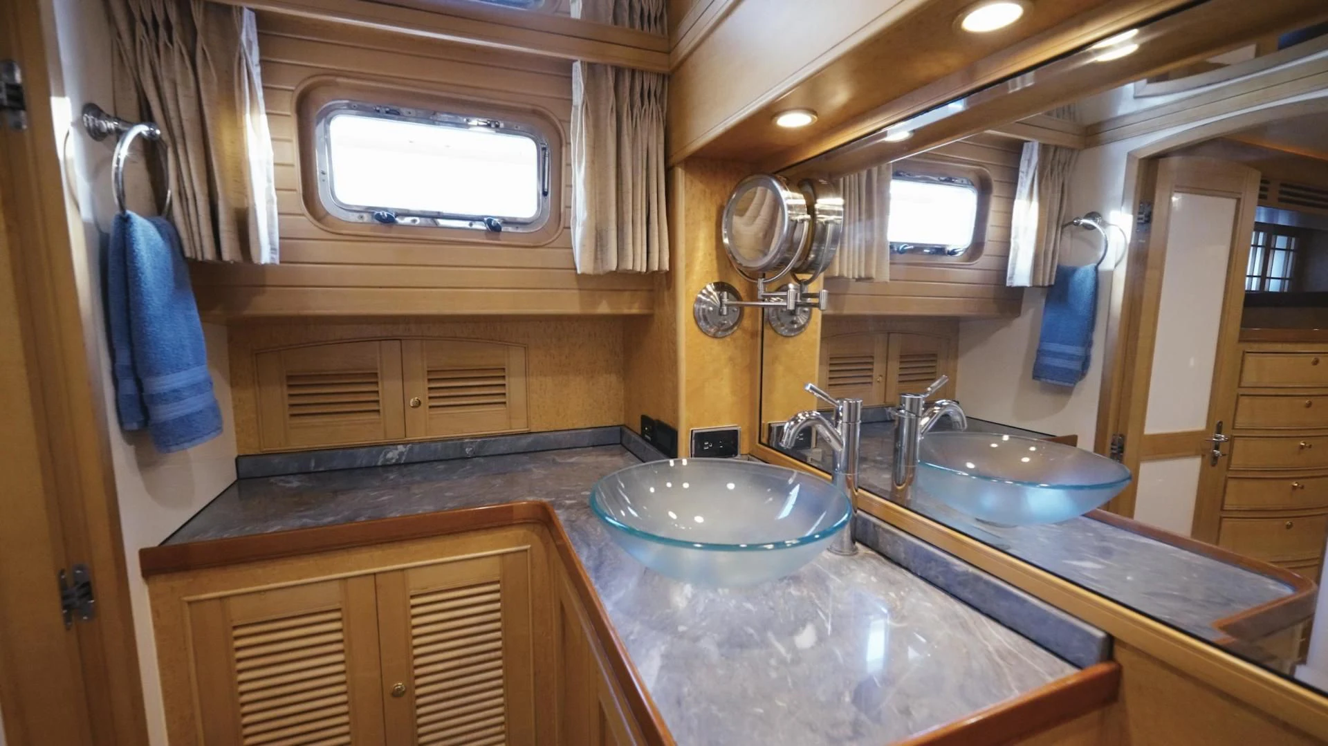 a kitchen with double sinks aboard SOMEDAY CAME Yacht for Sale