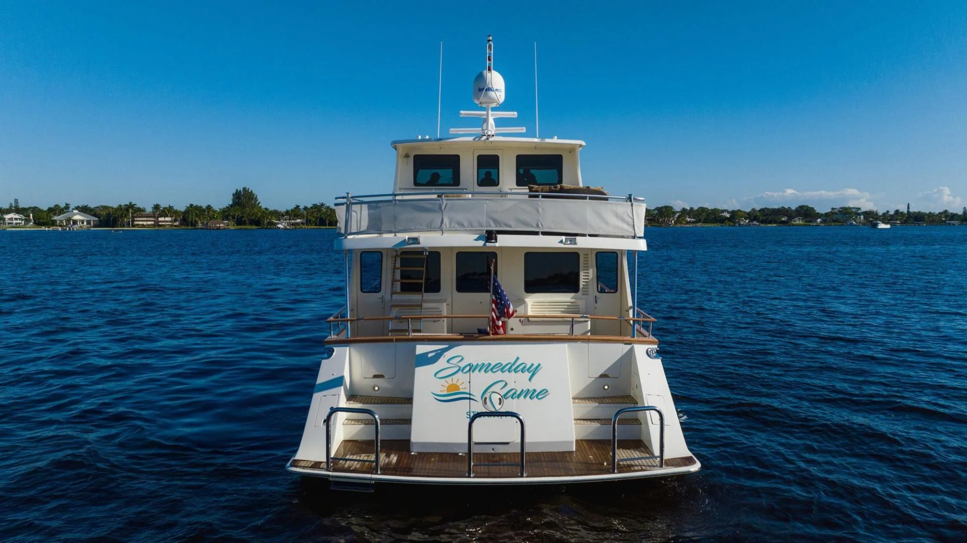 a boat in the water aboard SOMEDAY CAME Yacht for Sale