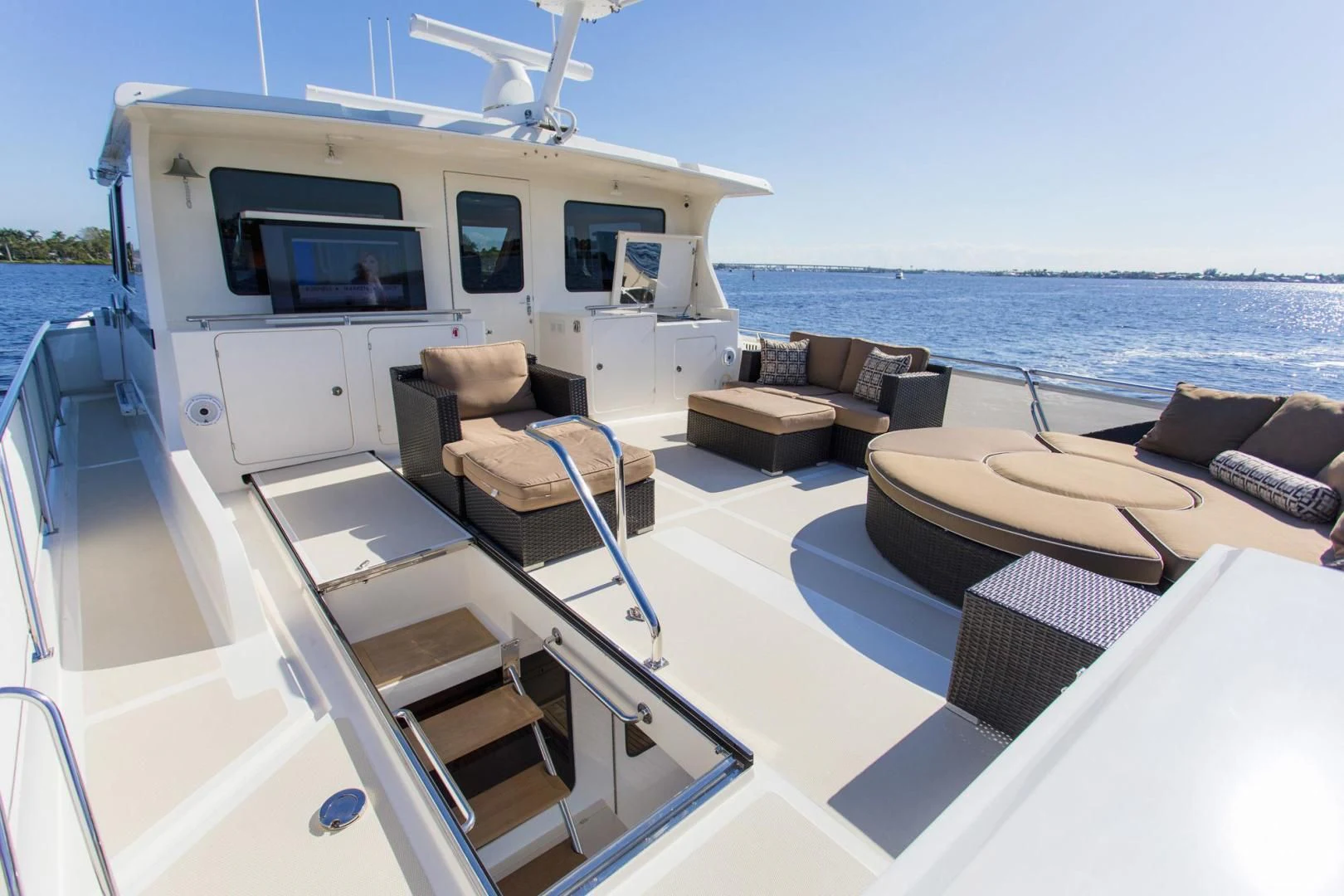 a boat on the water aboard SOMEDAY CAME Yacht for Sale