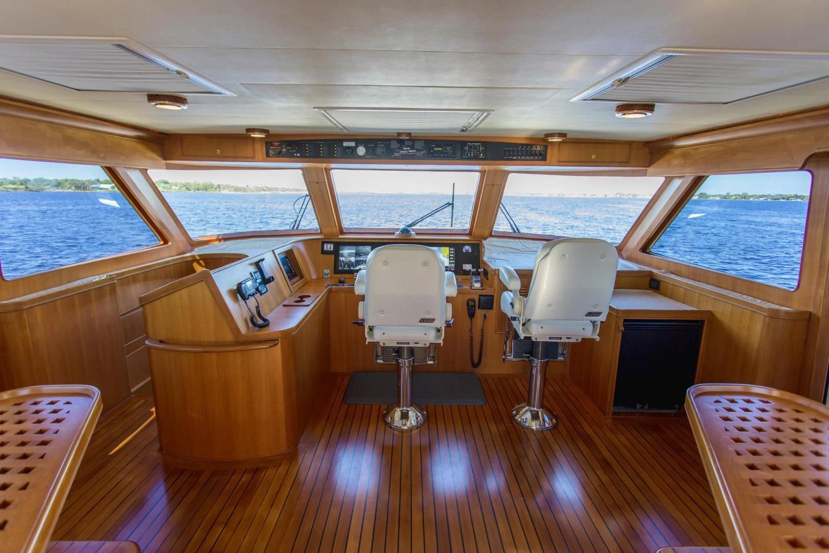 a boat with chairs and a table aboard SOMEDAY CAME Yacht for Sale