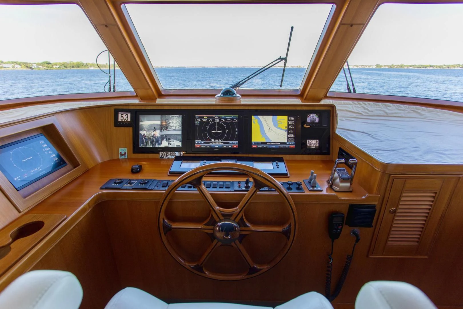 inside of a vehicle aboard SOMEDAY CAME Yacht for Sale