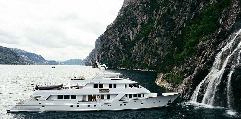 a boat on a body of water aboard DAYDREAM Yacht for Sale