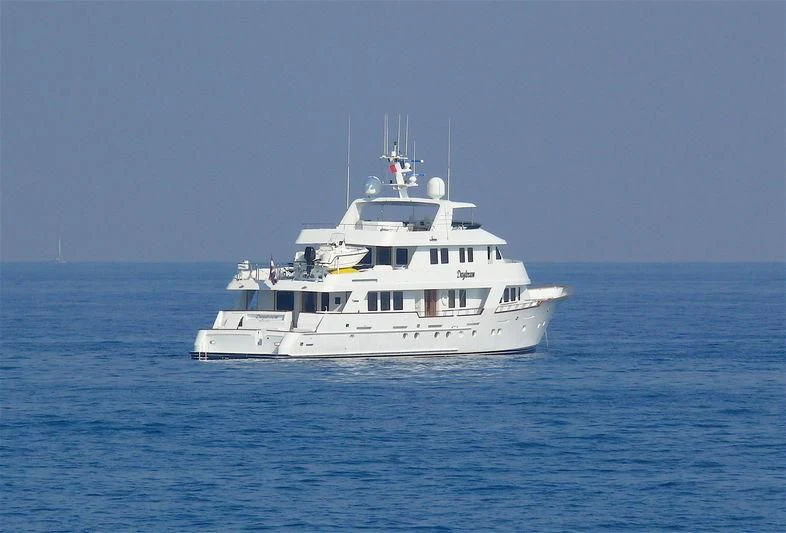 a white boat in the water aboard DAYDREAM Yacht for Sale