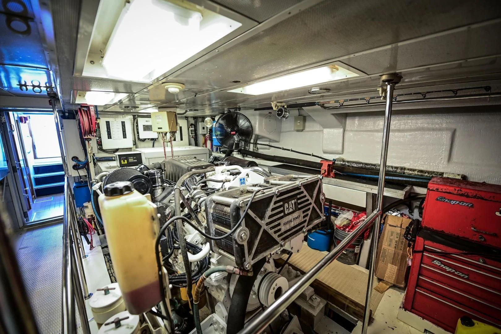 inside of a factory aboard MAHA Yacht for Sale