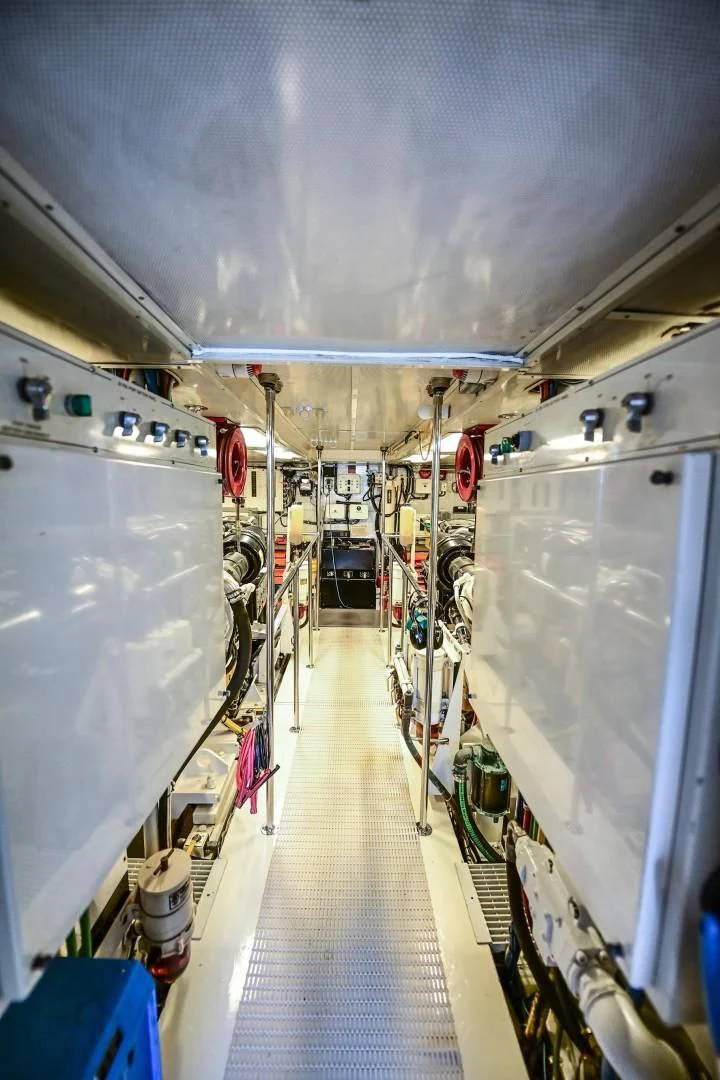 a large room with a large machine aboard MAHA Yacht for Sale