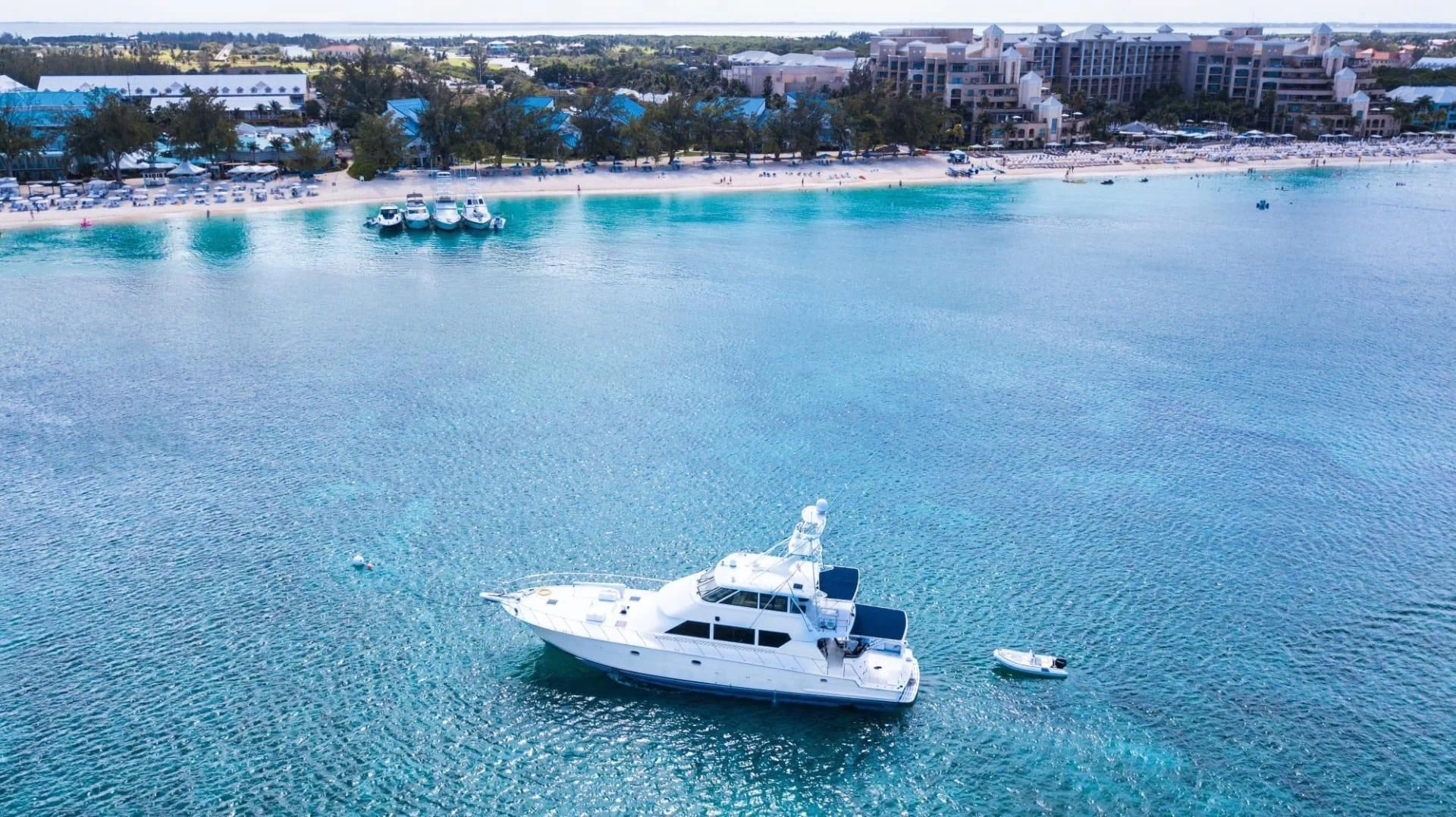 a group of boats in the water aboard MAHA Yacht for Sale