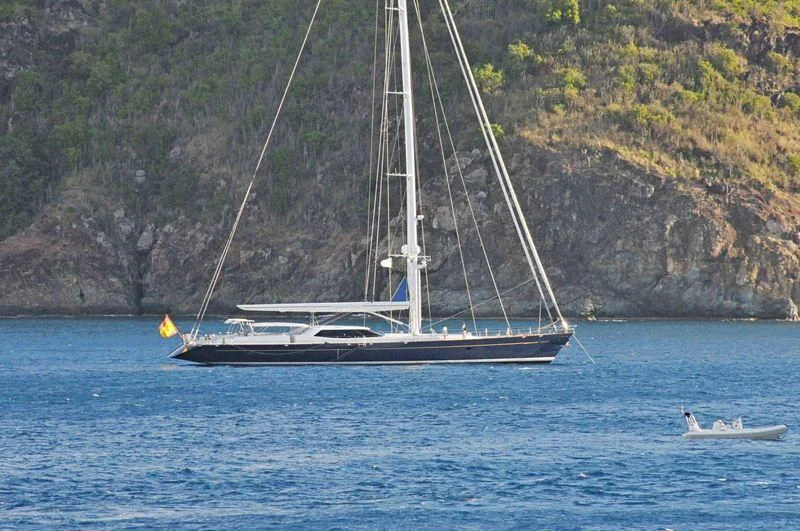 a sailboat on the water aboard ESPIRITU DEL XAREY Yacht for Sale