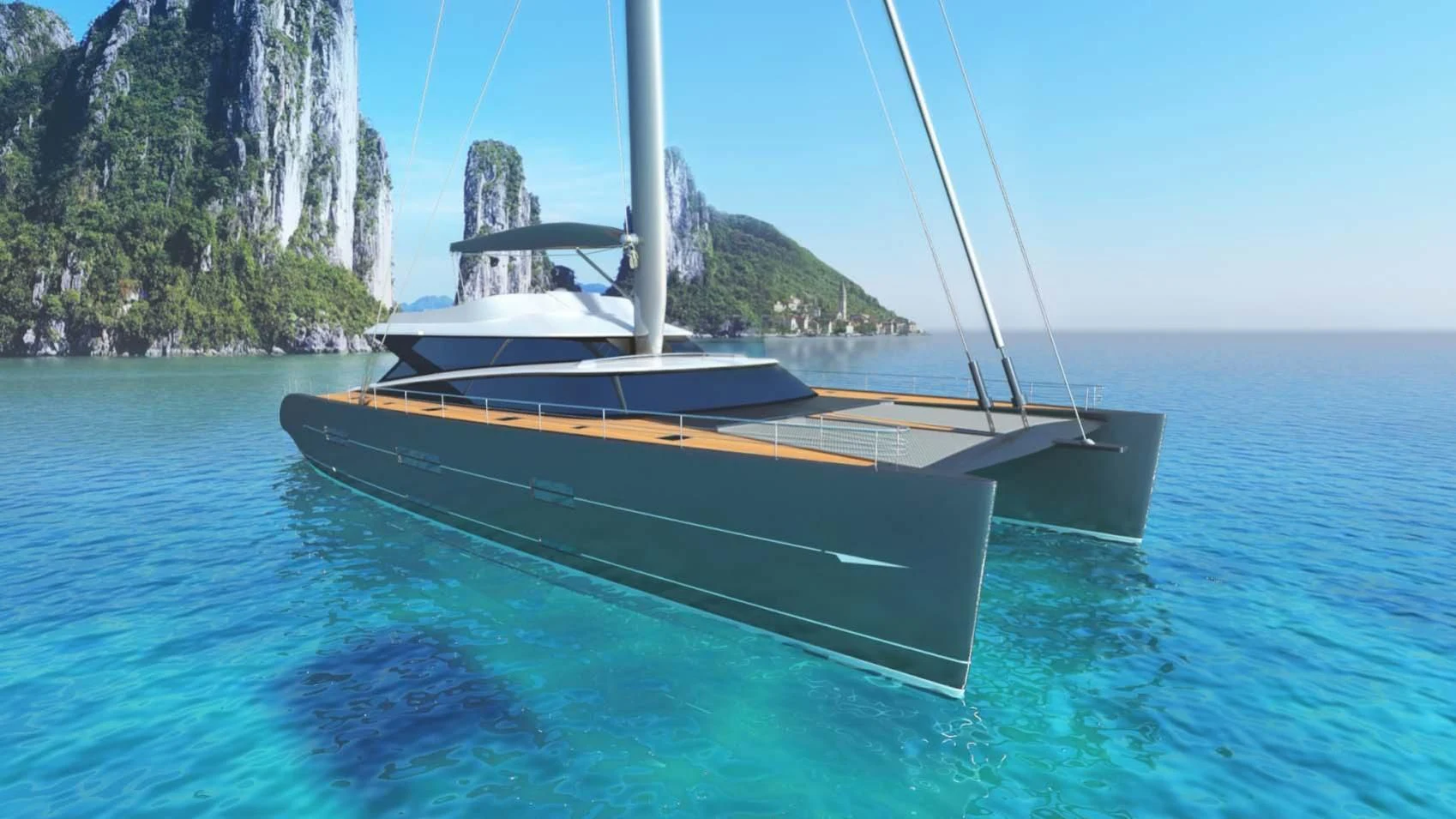 a boat on the water aboard ESPIRITU DEL XAREY Yacht for Sale