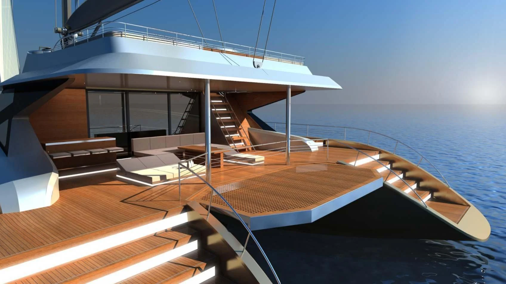 a boat on the water aboard ESPIRITU DEL XAREY Yacht for Sale