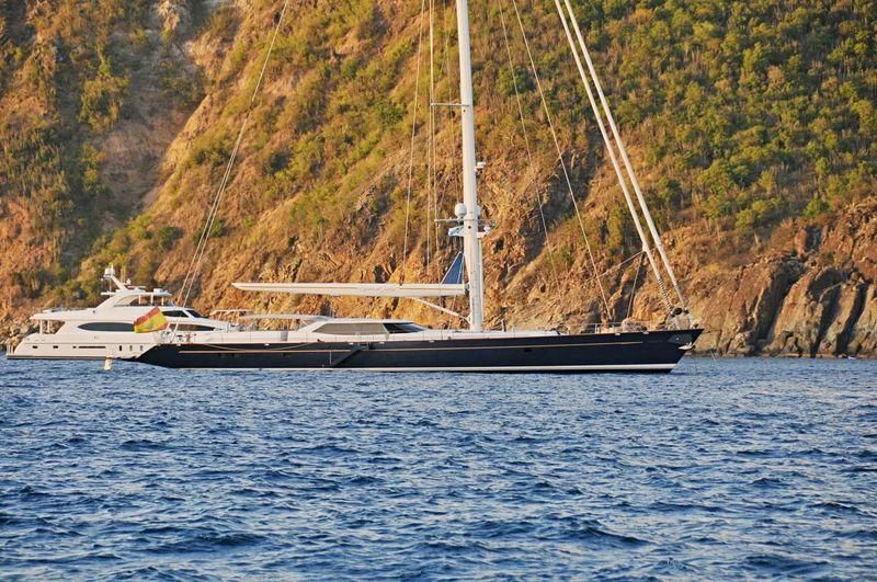 a boat on the water aboard ESPIRITU DEL XAREY Yacht for Sale