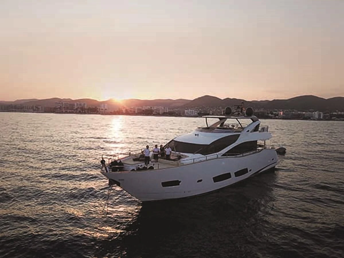 a boat on the water aboard 28M Yacht for Sale