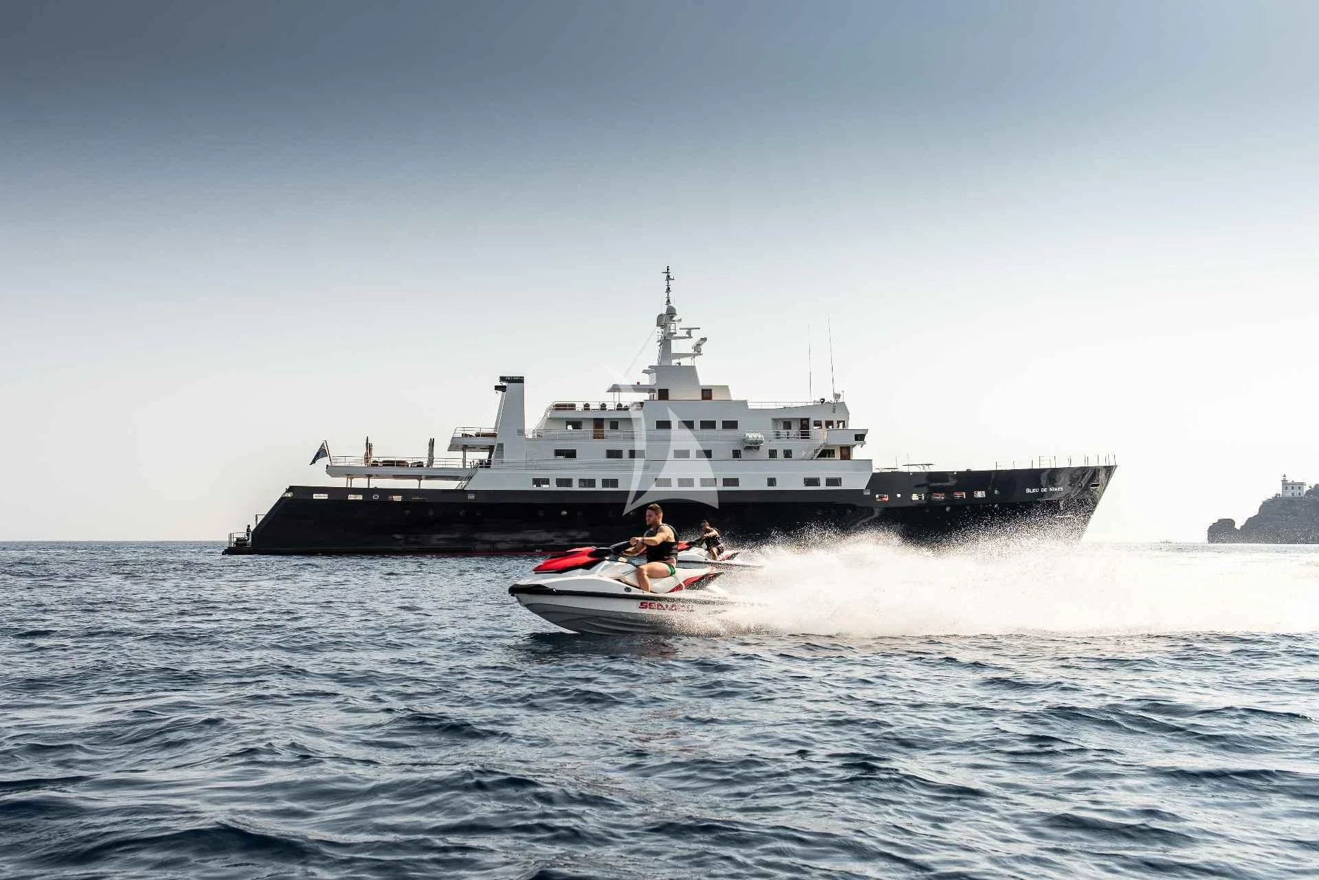 a boat sailing in the sea aboard BLEU DE NIMES Yacht for Charter