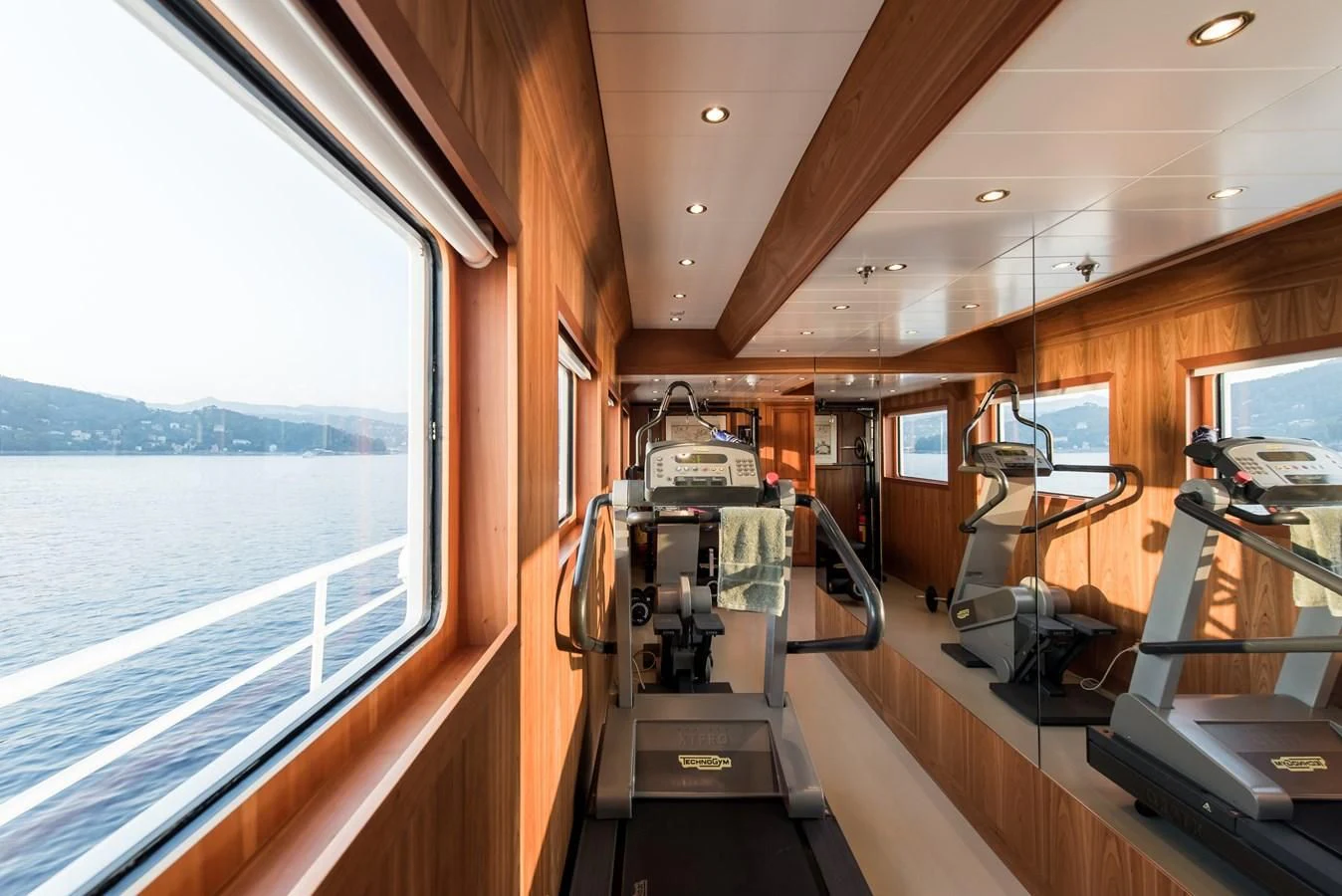 inside of a boat aboard BLEU DE NIMES Yacht for Charter