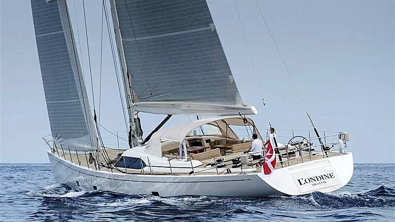 a boat sailing on the sea aboard L'ONDINE Yacht for Sale