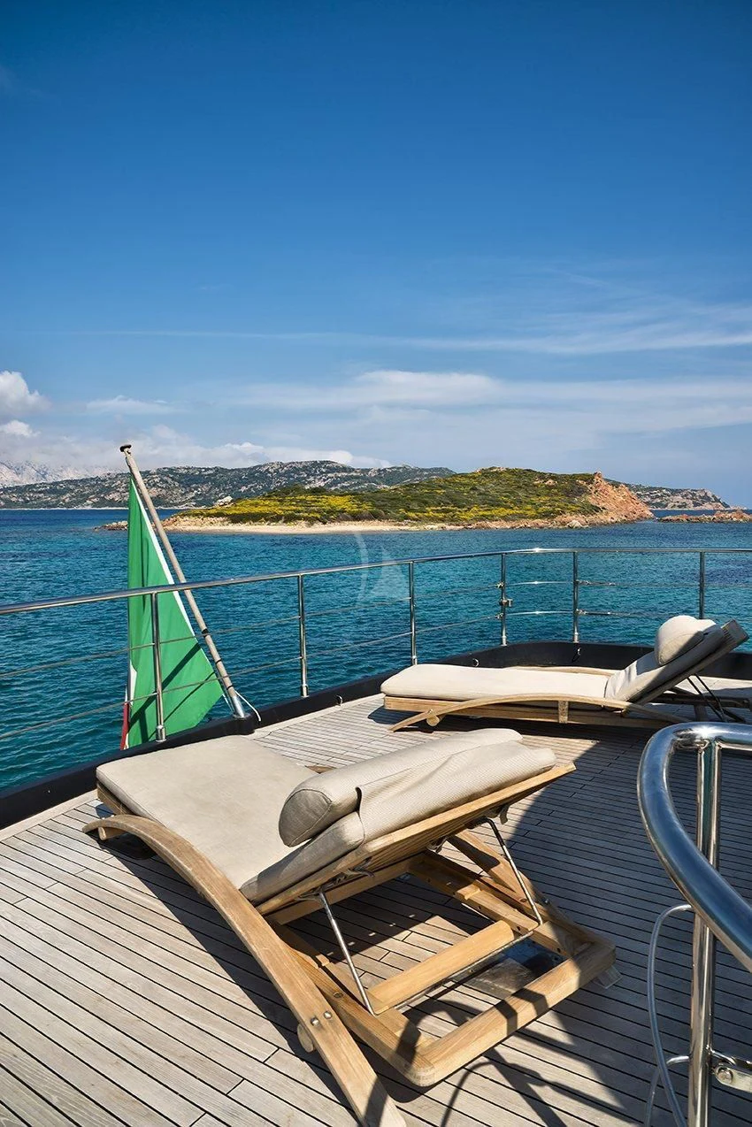 a boat on a dock aboard INDIAN Yacht for Sale