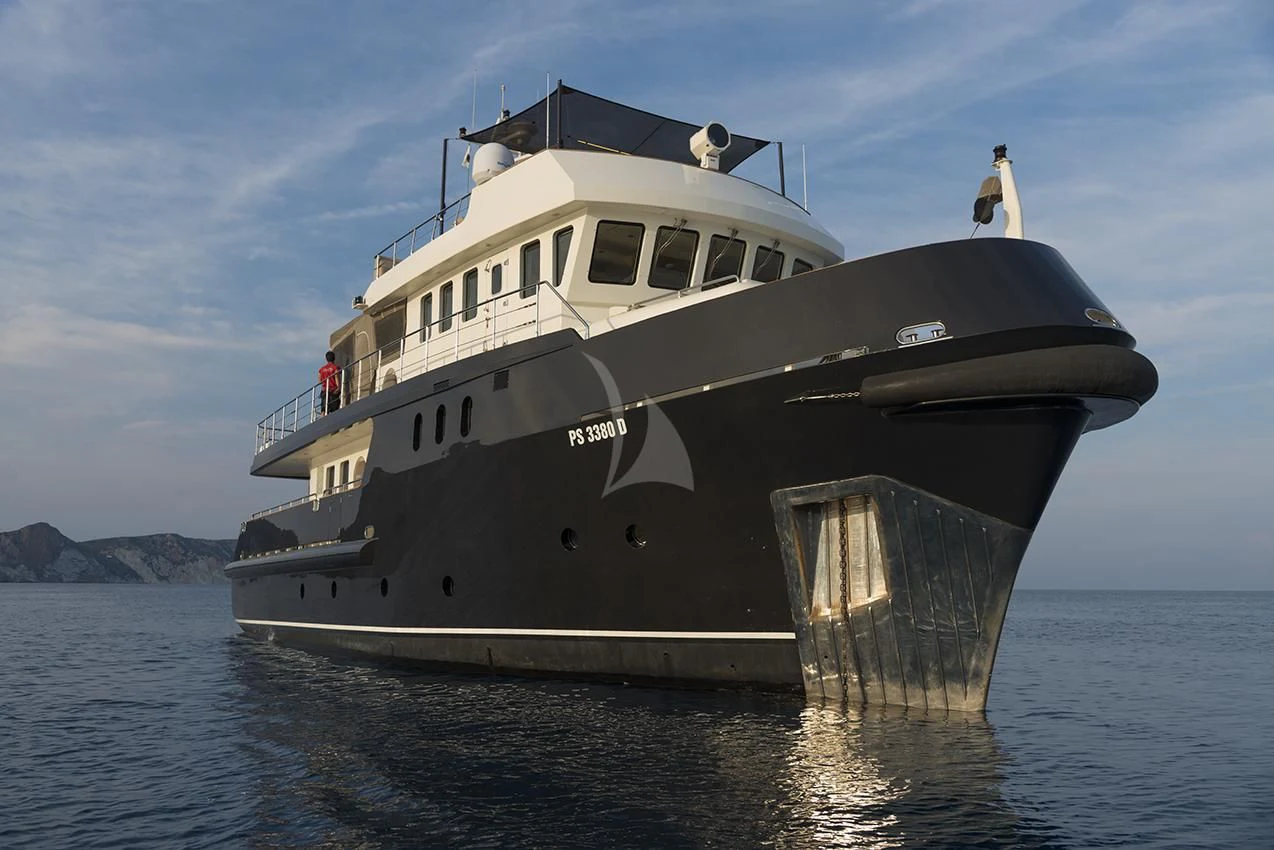 a large boat in the water aboard INDIAN Yacht for Sale
