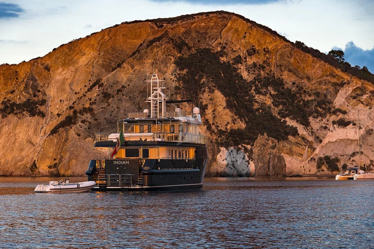 a boat on the water aboard INDIAN Yacht for Sale