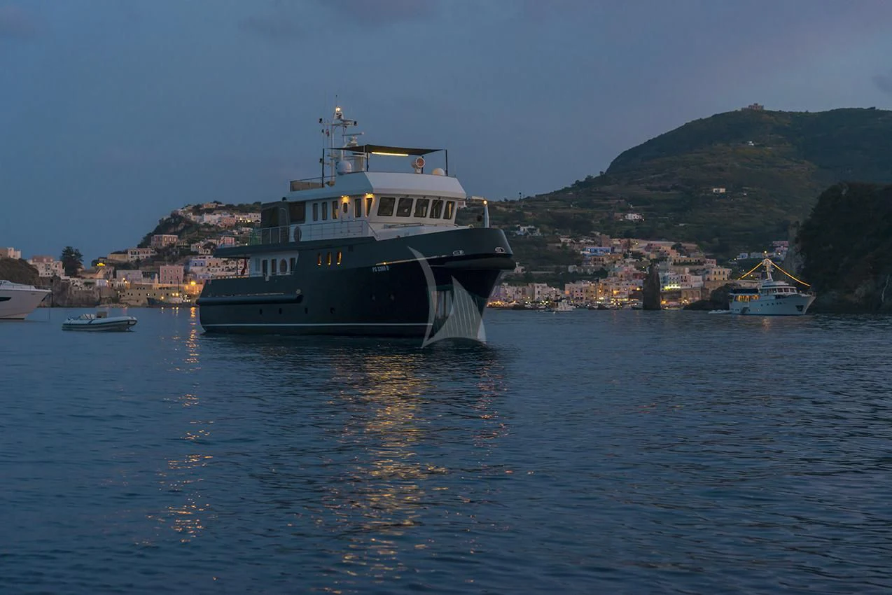 a boat in the water aboard INDIAN Yacht for Sale