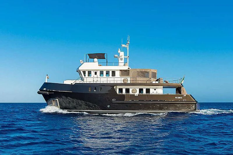 a large ship in the water aboard INDIAN Yacht for Sale