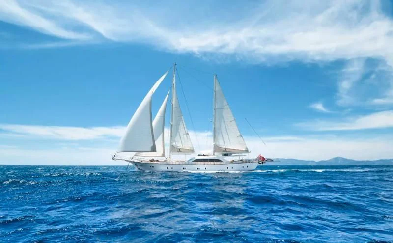 a sailboat on the water aboard ALESSANDRO I Yacht for Sale