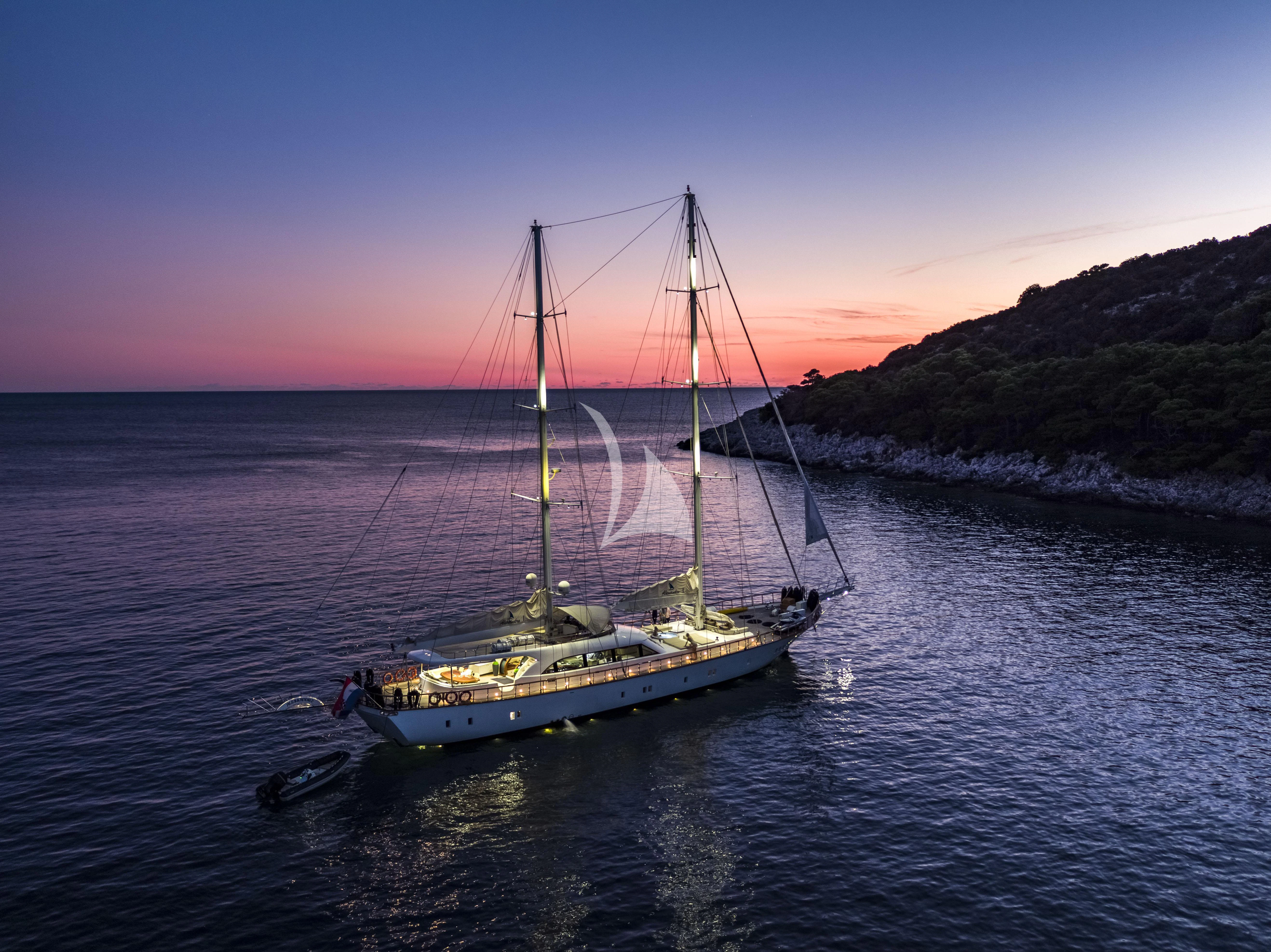 a sailboat on the water aboard ALESSANDRO I Yacht for Sale