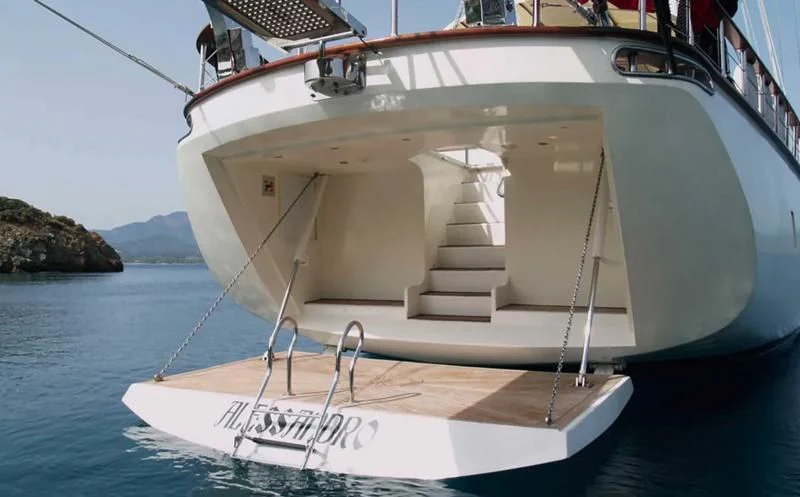 a boat on the water aboard ALESSANDRO I Yacht for Sale