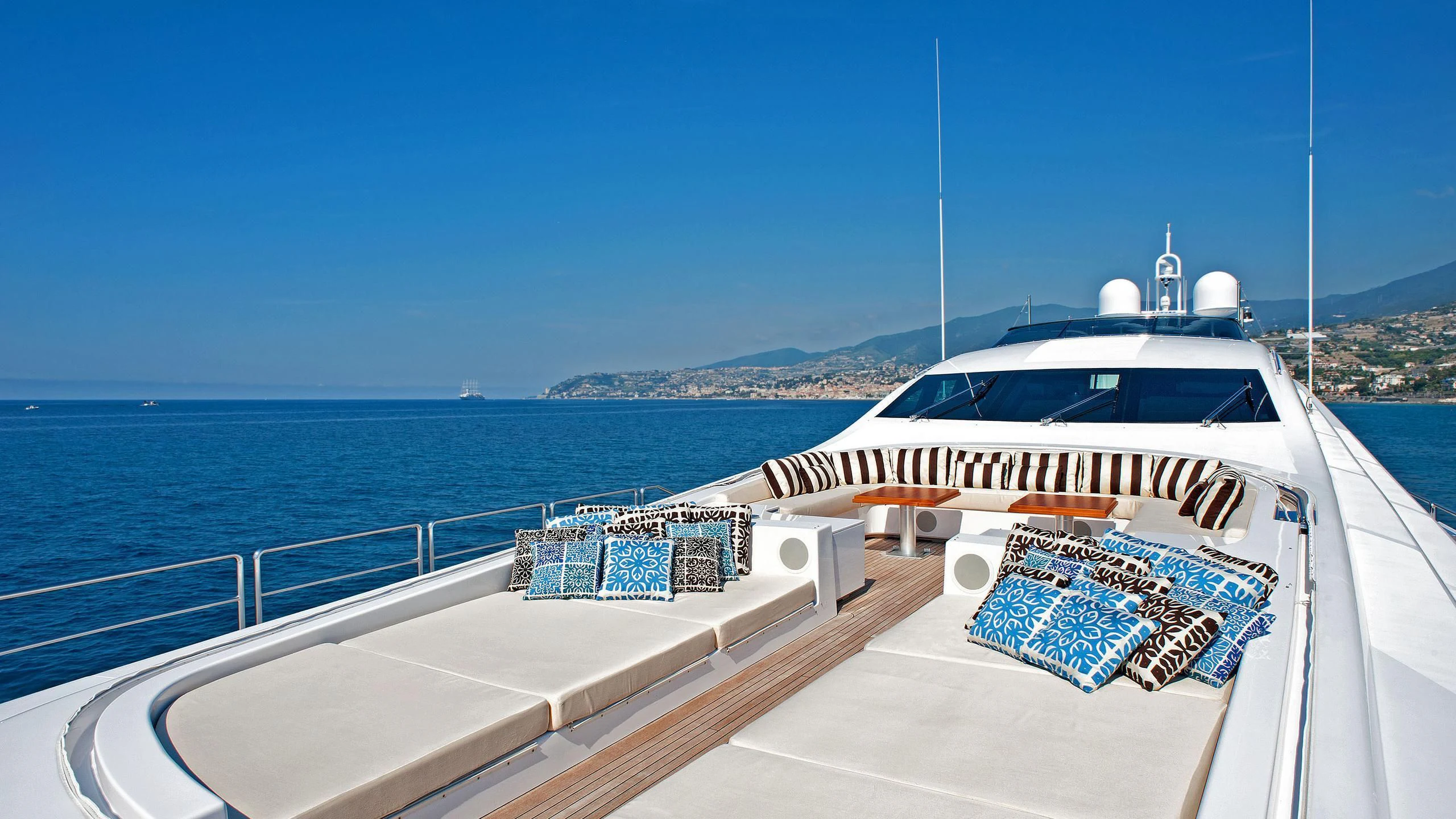 a boat on a body of water aboard TUTTO LE MARRANE Yacht for Charter