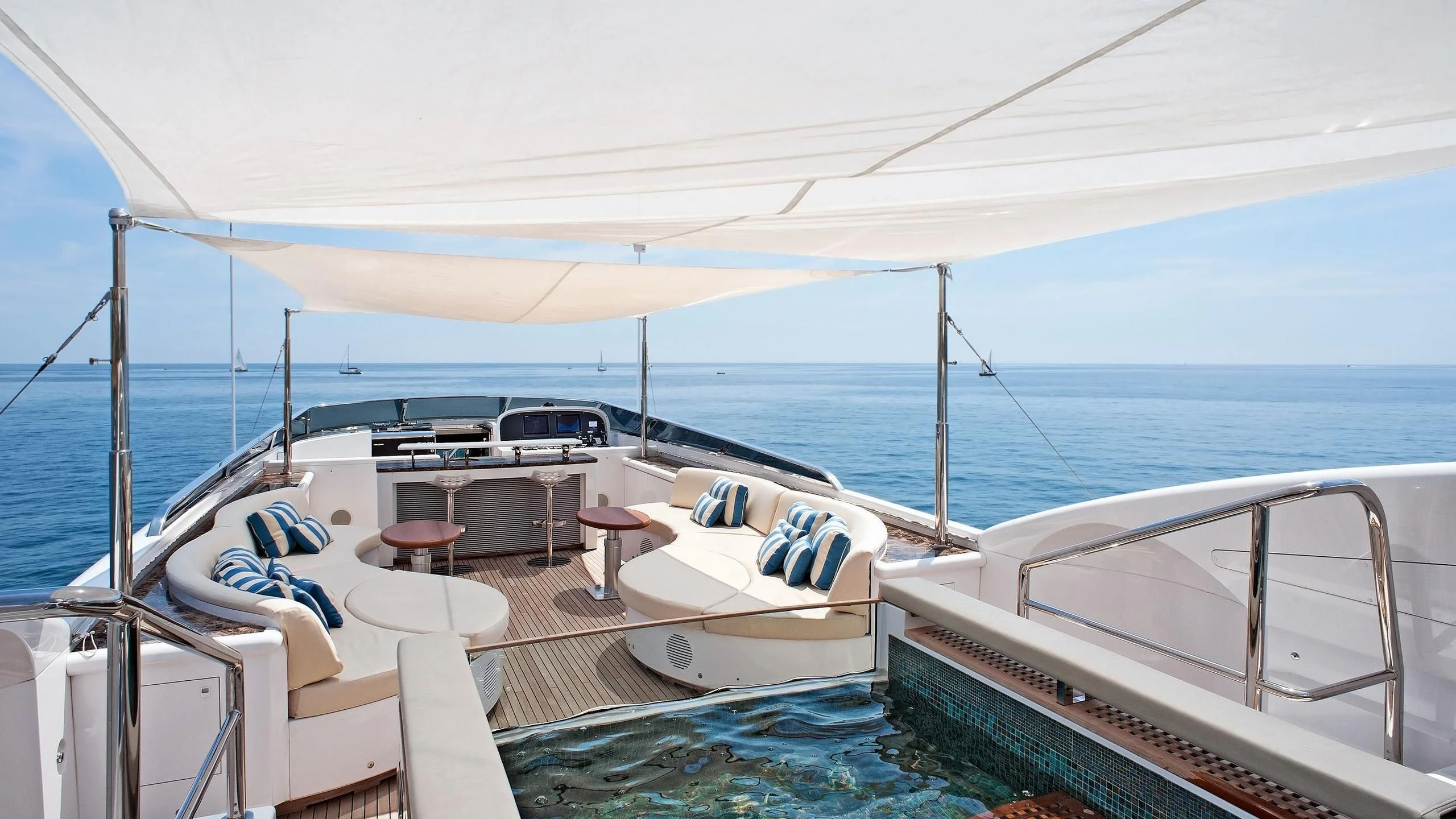 a boat on the water aboard TUTTO LE MARRANE Yacht for Charter