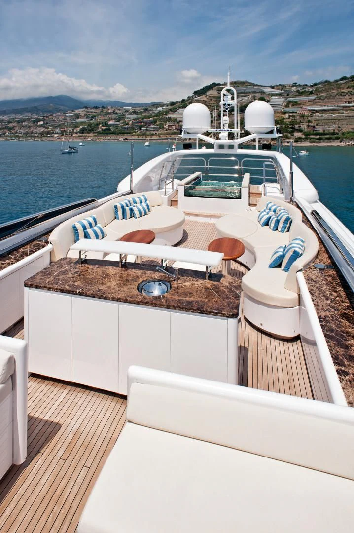 a boat on the water aboard TUTTO LE MARRANE Yacht for Charter