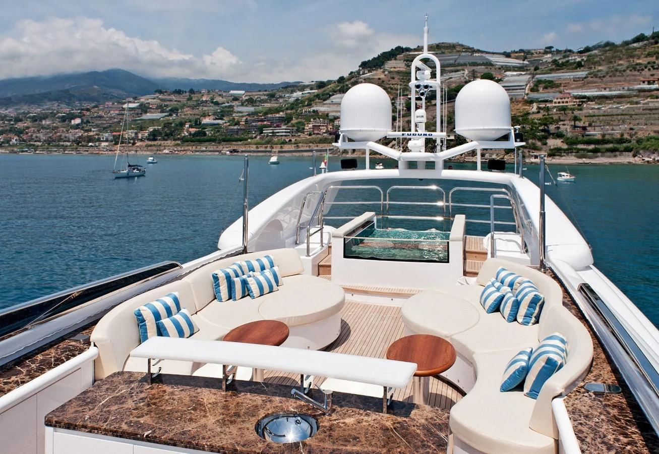 a boat on the water aboard TUTTO LE MARRANE Yacht for Charter