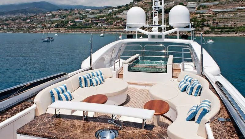 a boat on the water aboard TUTTO LE MARRANE Yacht for Charter